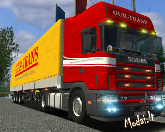 ets Scania 114L 380 + Schmitz verv mb A 2 Diversen