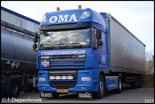 BZ-RX-37 DAF XF105 SSC Oma Verhuisbedrijf-BorderMa 09-02-2013