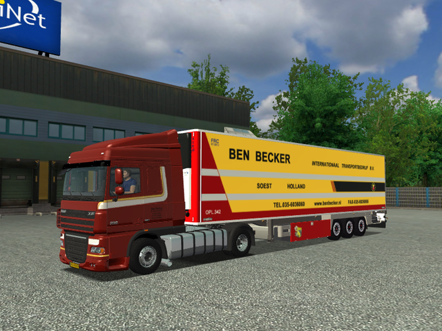 ets Daf XF + Chereau Inogram Ben Beckers Soest ver ETS COMBO'S