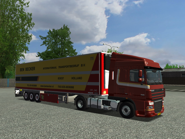 ets Daf XF + Chereau Inogram Ben Beckers Soest ver ETS COMBO'S