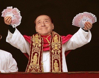 fotomontaggio-berlusconi-papa-ricco - 