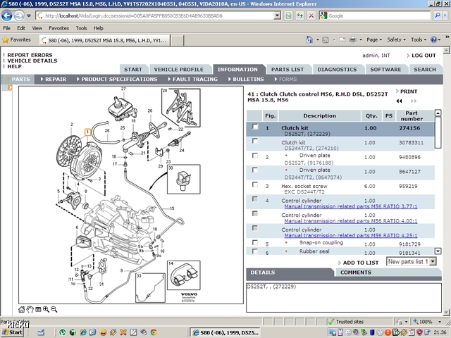 screenshot.685 Volvo VIDA via VCT2000