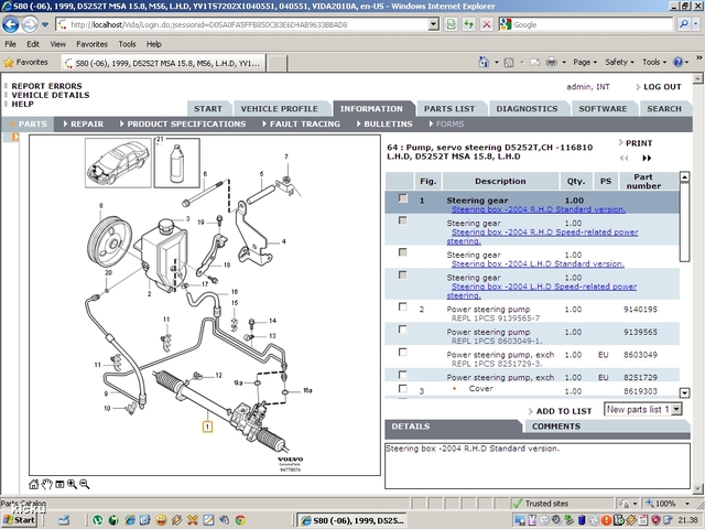 screenshot.691 Volvo VIDA via VCT2000