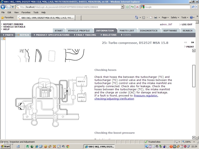 screenshot.844 Volvo VIDA via VCT2000