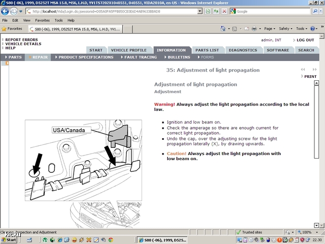 screenshot.847 Volvo VIDA via VCT2000