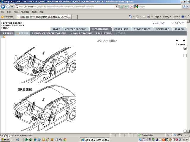 screenshot.872 Volvo VIDA via VCT2000