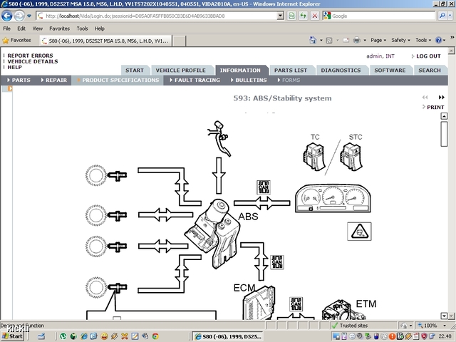 screenshot.908 Volvo VIDA via VCT2000