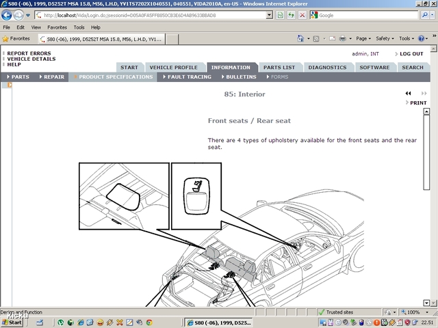 screenshot.917 Volvo VIDA via VCT2000