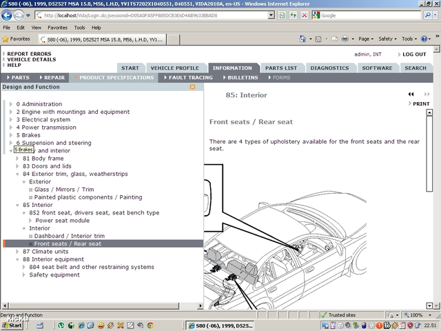 screenshot.918 Volvo VIDA via VCT2000