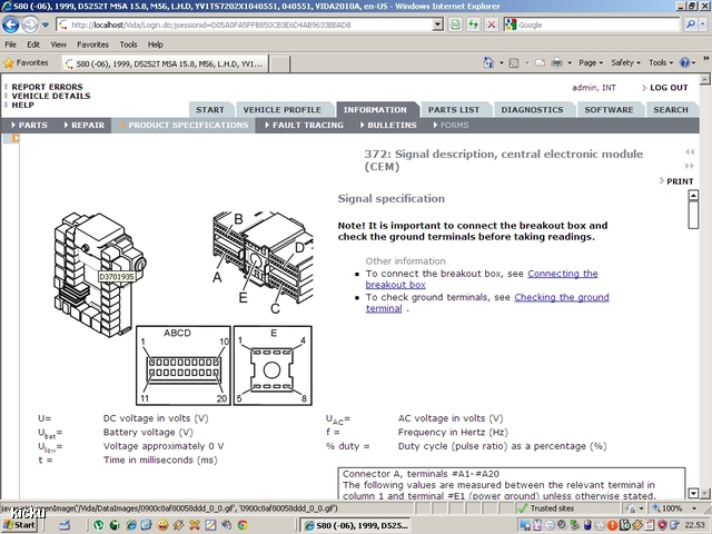 screenshot.927 Volvo VIDA via VCT2000