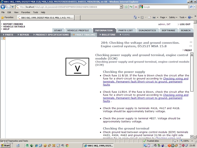 screenshot.966 Volvo VIDA via VCT2000