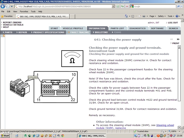 screenshot.977 Volvo VIDA via VCT2000