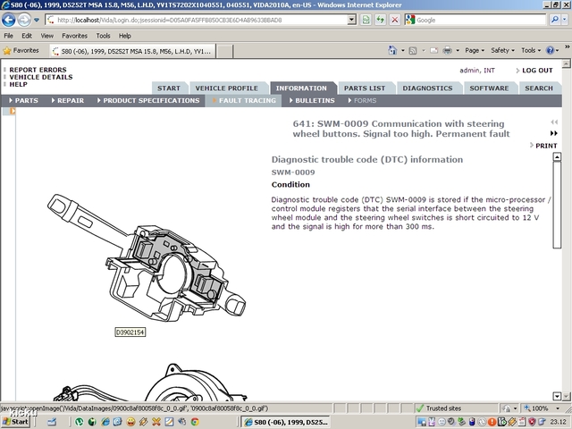 screenshot.994 Volvo VIDA via VCT2000