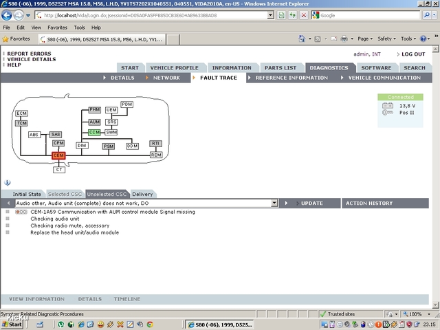 screenshot.1005 Volvo VIDA via VCT2000