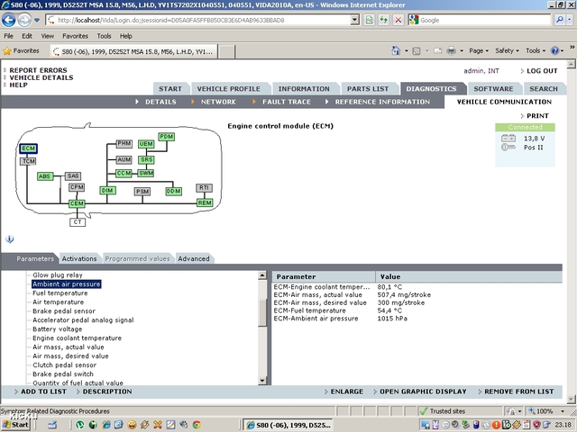 screenshot.1007 Volvo VIDA via VCT2000