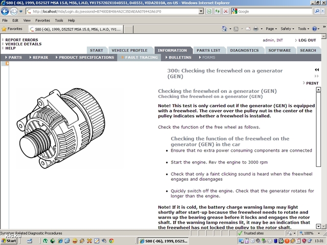 screenshot.1043 Volvo VIDA via VCT2000