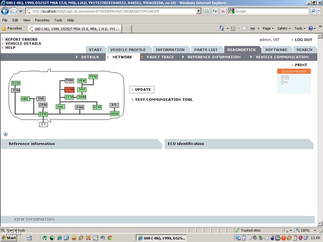 screenshot.1146 Volvo VIDA via VCT2000