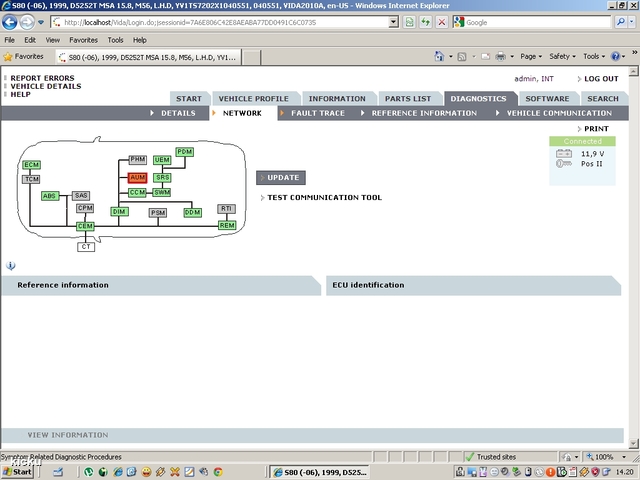 screenshot.1167 Volvo VIDA via VCT2000