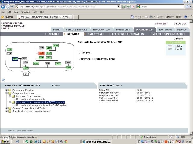 screenshot.1171 Volvo VIDA via VCT2000