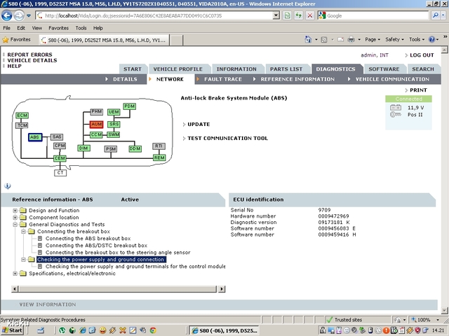 screenshot.1172 Volvo VIDA via VCT2000