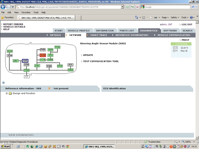 screenshot.1174 Volvo VIDA via VCT2000