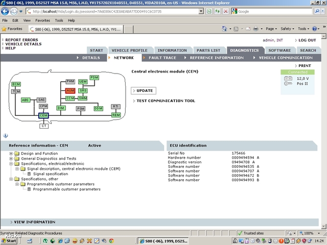 screenshot.1179 Volvo VIDA via VCT2000