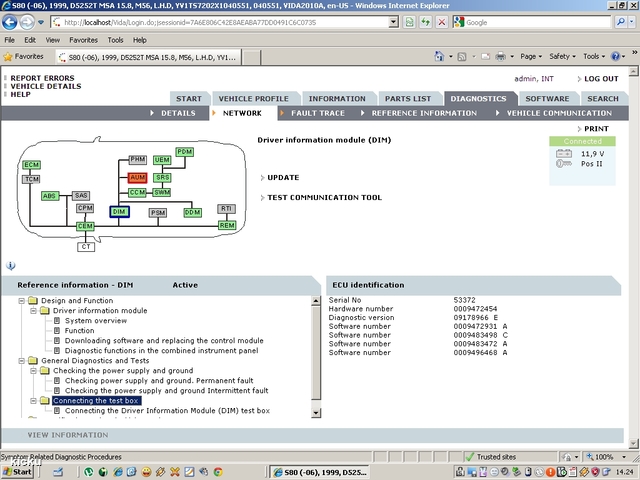 screenshot.1180 Volvo VIDA via VCT2000