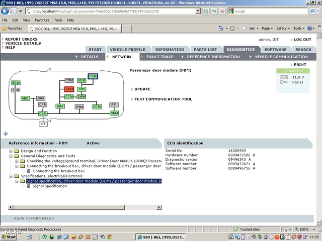 screenshot.1199 Volvo VIDA via VCT2000