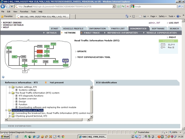 screenshot.1202 Volvo VIDA via VCT2000