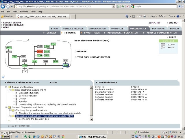 screenshot.1203 Volvo VIDA via VCT2000