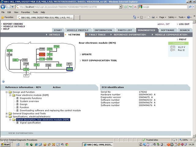 screenshot.1204 Volvo VIDA via VCT2000