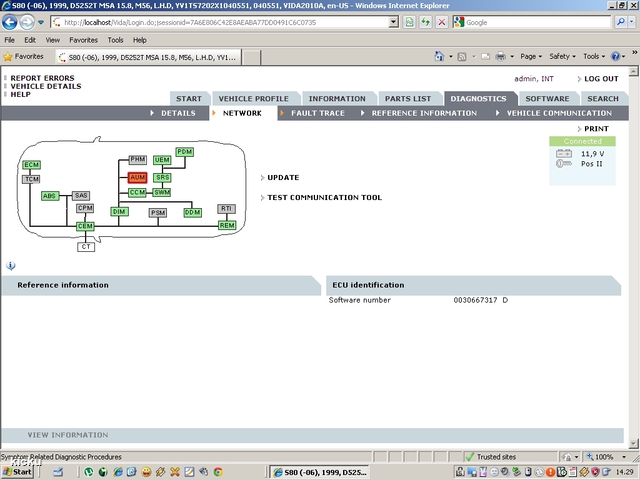 screenshot.1205 Volvo VIDA via VCT2000