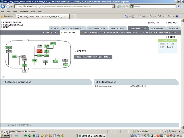 screenshot.1206 Volvo VIDA via VCT2000