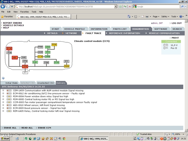 screenshot.1213 Volvo VIDA via VCT2000