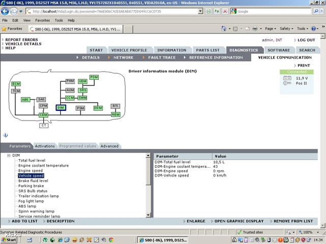 screenshot.1222 Volvo VIDA via VCT2000