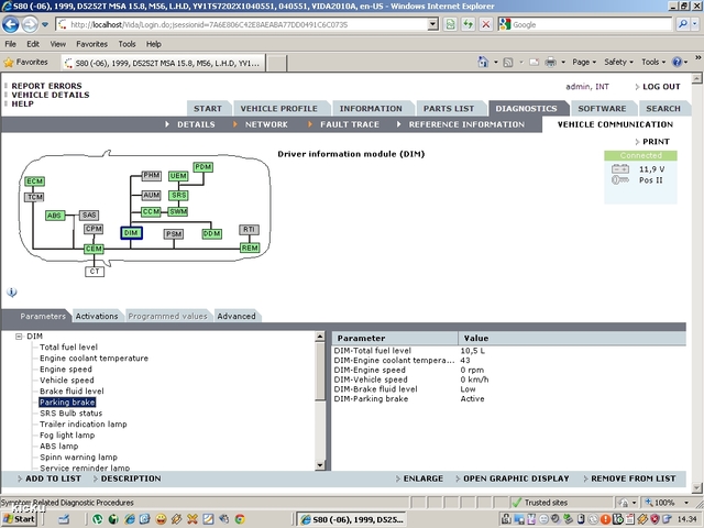 screenshot.1224 Volvo VIDA via VCT2000