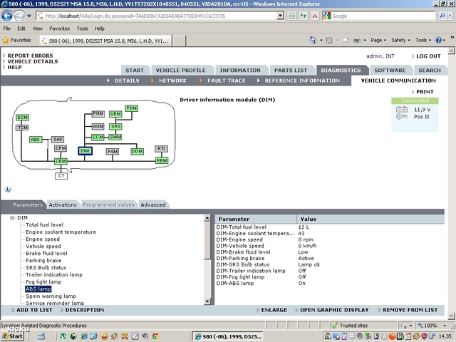 screenshot.1228 Volvo VIDA via VCT2000