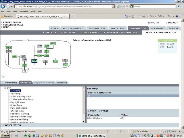 screenshot.1234 Volvo VIDA via VCT2000