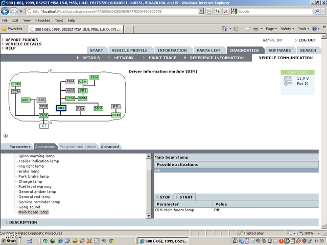 screenshot.1238 Volvo VIDA via VCT2000