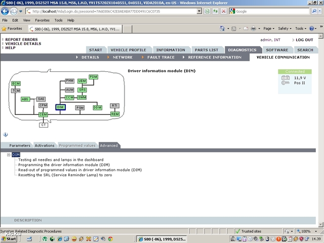 screenshot.1240 Volvo VIDA via VCT2000