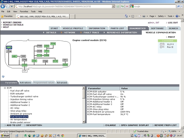 screenshot.1274 Volvo VIDA via VCT2000