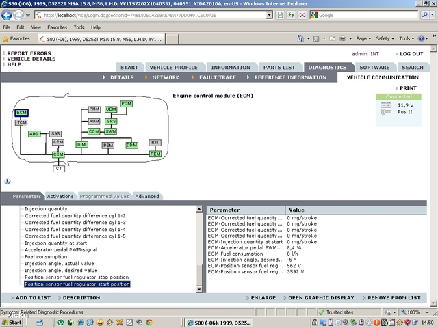 screenshot.1279 Volvo VIDA via VCT2000