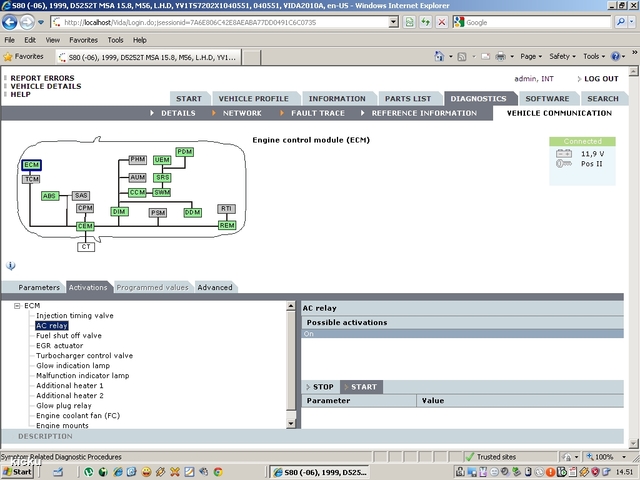 screenshot.1281 Volvo VIDA via VCT2000