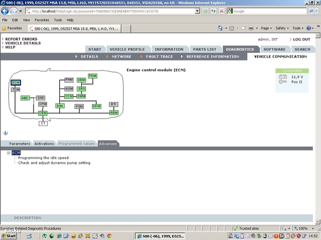 screenshot.1283 Volvo VIDA via VCT2000