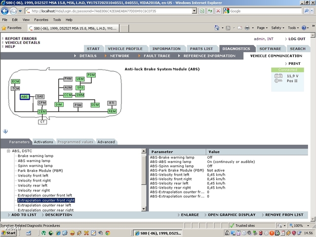 screenshot.1293 Volvo VIDA via VCT2000