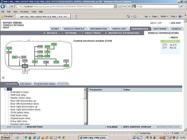 screenshot.1295 Volvo VIDA via VCT2000