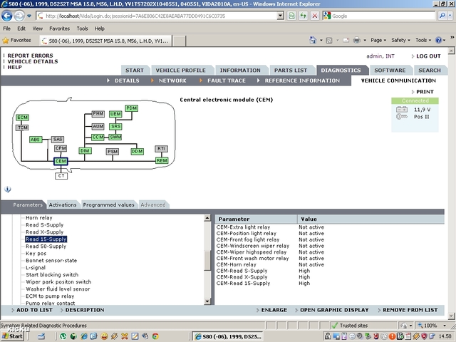 screenshot.1297 Volvo VIDA via VCT2000