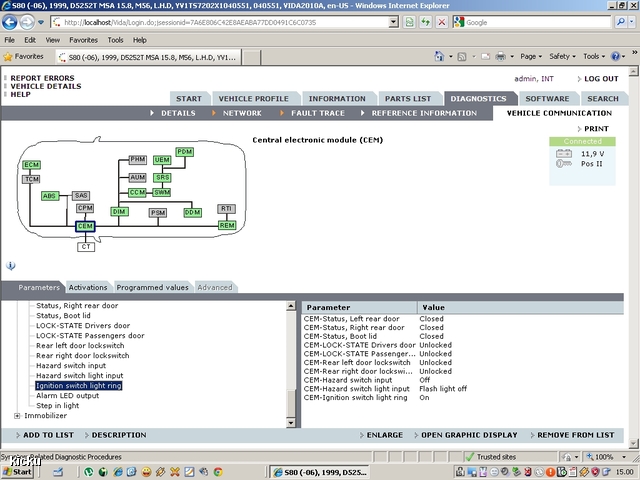 screenshot.1299 Volvo VIDA via VCT2000