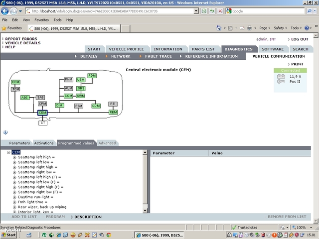 screenshot.1304 Volvo VIDA via VCT2000