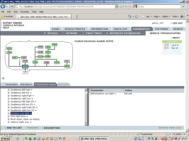 screenshot.1307 Volvo VIDA via VCT2000